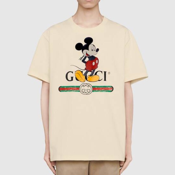 Gucci Tops Gucci X Disney Womens Mickey Mouse Gg  Logo Tshirt